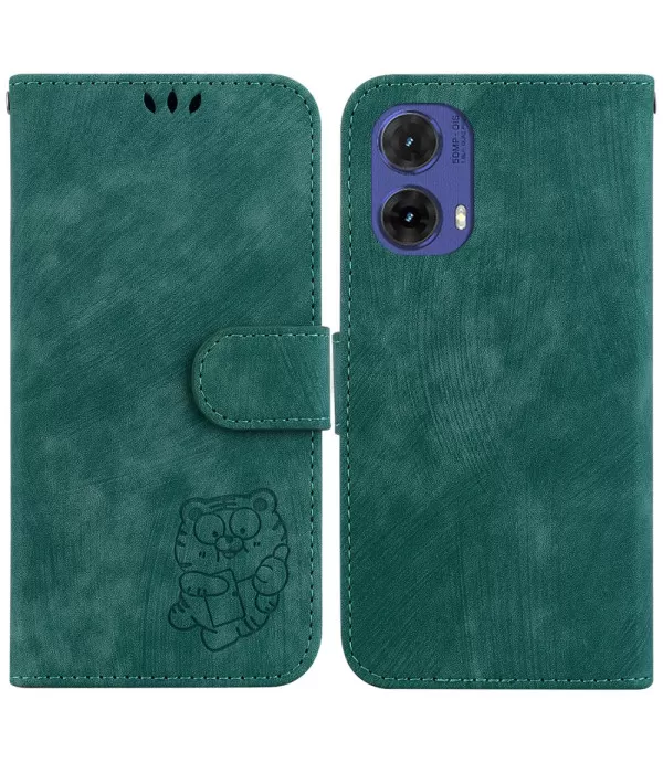 Tigrić dizajn novčanik preklopna torbica za motorola moto G85 5g