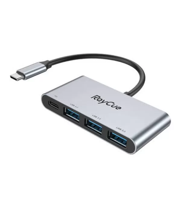 RayCue Hub USB-C na 3x USB-A 3.0 5Gbps + PD 3.0 100W