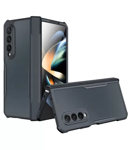 XUNDD prozirna maskica s crnim rubom za Samsung Galaxy Z Fold4 5G