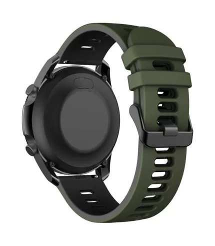 Silikonski remen Dual Color Sport za Samsung Galaxy Watch3 45 mm / Huawei Watch GT2/GT3 22mm