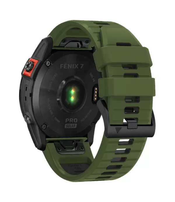 Dual Color silikonski remen s brzom kopčom sat Garmin Fenix 8, Fenix 7, Fenix 6, Fenix 5 22mm