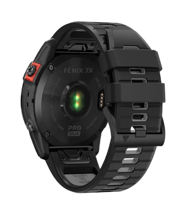 Dual Color silikonski remen s brzom kopčom sat Garmin Fenix 8 51mm, 7X, Fenix 6X, Fenix 5x 26mm