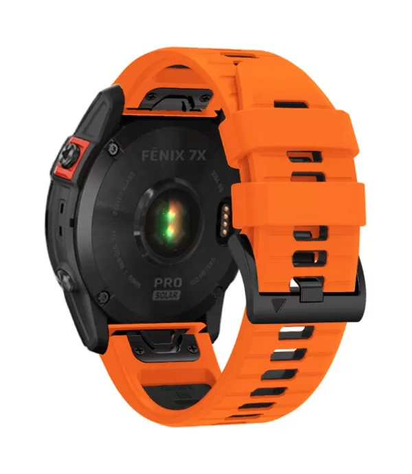 Dual Color silikonski remen s brzom kopčom sat Garmin Fenix 8 51mm, 7X, Fenix 6X, Fenix 5x 26mm