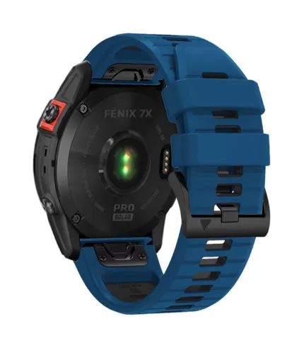 Dual Color silikonski remen s brzom kopčom sat Garmin Fenix 8 51mm, 7X, Fenix 6X, Fenix 5x 26mm