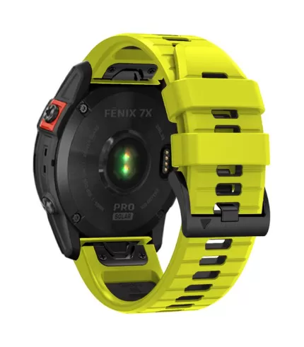Dual Color silikonski remen s brzom kopčom sat Garmin Fenix 8 51mm, 7X, Fenix 6X, Fenix 5x 26mm