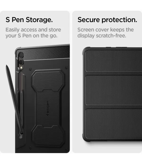Spigen RUGGED ARMOR preklopna torbica futrola za Samsung Tab S9 Plus / Tab S9 FE+ Plus