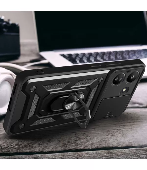 Hybrid magnet ​​PC + TPU maskica sa zaštitom za kameru za Xiaomi Redmi 13C