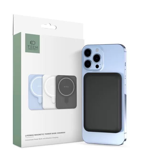 TECH-PROTECT LifeMag Magsafe magnetni powerbank, 15W, 5000mAh
