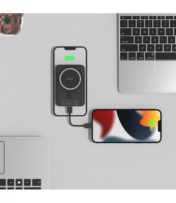 TECH-PROTECT LifeMag Magsafe magnetni powerbank, 15W, 5000mAh