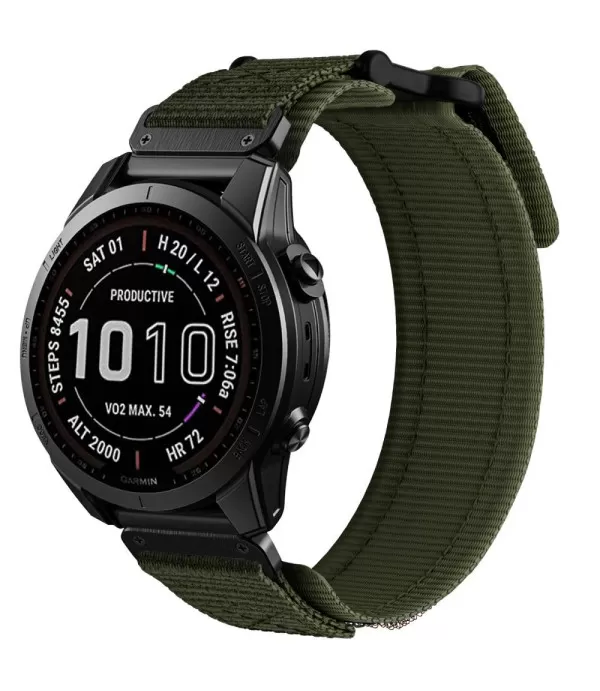 Nylon Scout serija remen s brzom kopčom sat Garmin Fenix 7, Fenix 6, Fenix 5 22mm