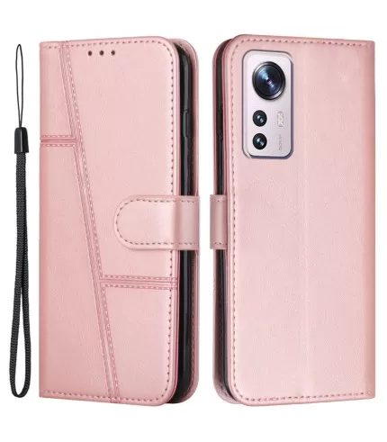 Crazy Horse prošivena preklopna torbica futrola Xiaomi 12 Lite 5G
