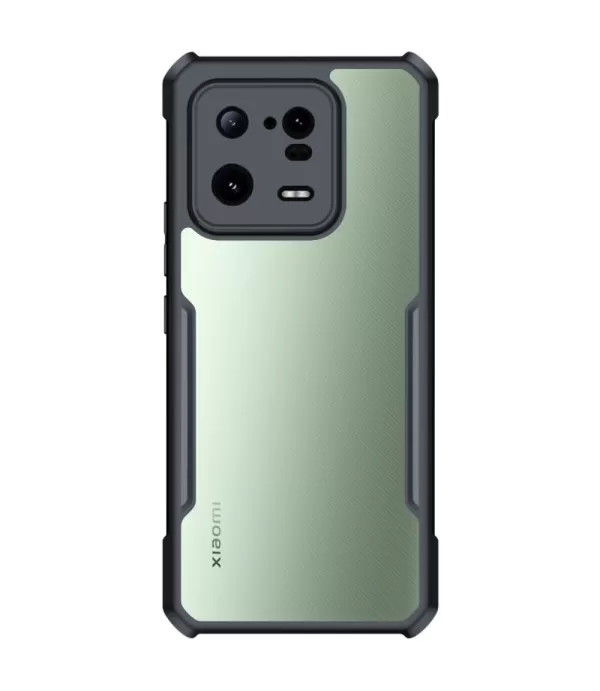 XUNDD prozirna silikonska maskica s crnim rubom za Xiaomi 13 5G