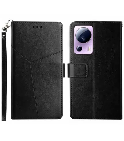 Crazy Horse prošivena preklopna torbica futrola Xiaomi 13 Lite 5G