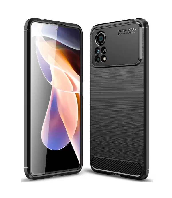 Carbon Brush silikonska zaštitna maskica Xiaomi Pocophone X4 Pro 5G