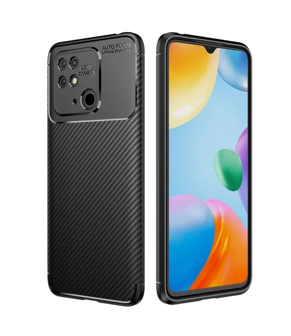 Carbon Fiber silikonska zaštitna maska Xiaomi Redmi 10C