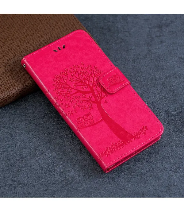 Preklopna novčanik torbica za Apple iPhone 11 – Sove dizajn, PU koža
