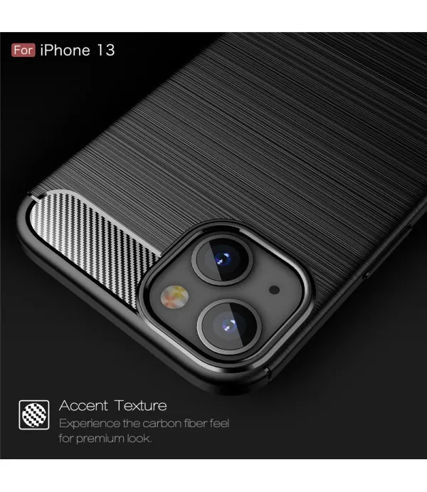 Carbon Brush TPU silikonska maska za iPhone 13 (6.1")