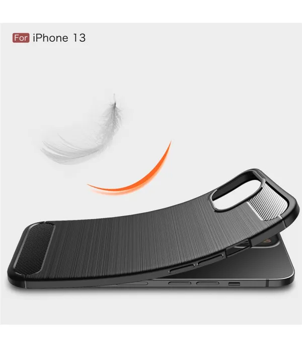 Carbon Brush TPU silikonska maska za iPhone 13 (6.1")