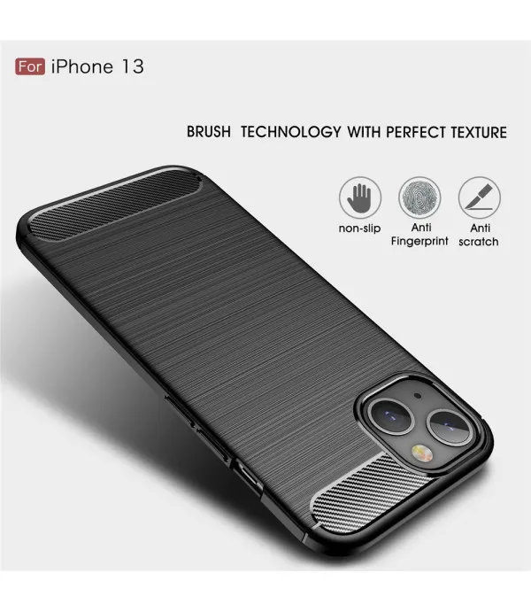 Carbon Brush TPU silikonska maska za iPhone 13 (6.1")