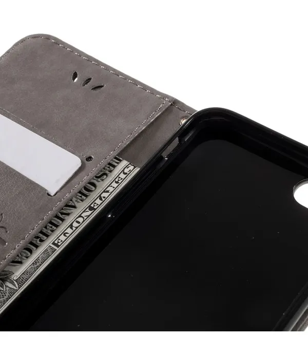 Prelopna torbica maskica s uzorkom leptira za iPhone SE / 8 / 7