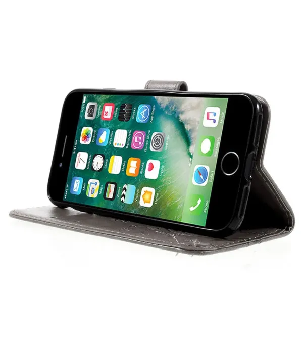 Prelopna torbica maskica s uzorkom leptira za iPhone SE / 8 / 7
