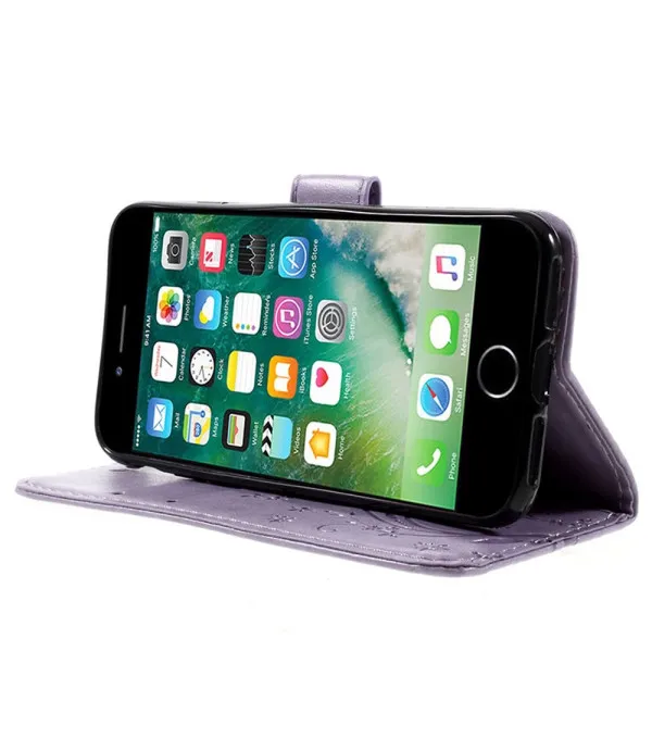 Preklopna torbica s uzorkom leptira za iPhone SE / 8 / 7