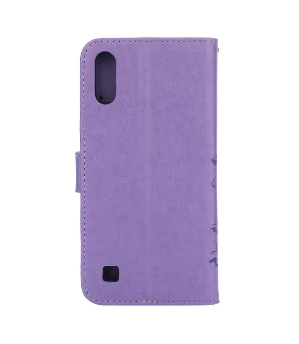 Cvijeće i leptir preklopna kožna wallet torbica za Samsung Galaxy A10