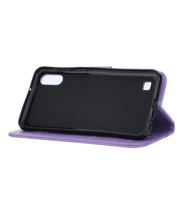 Cvijeće i leptir preklopna kožna wallet torbica za Samsung Galaxy A10