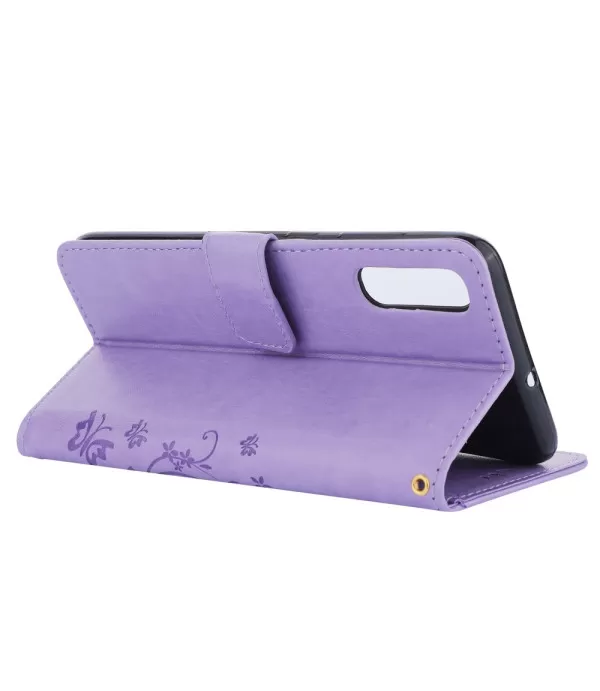 Preklopna torbica futrola Samsung Galaxy A70 cvijeće dizajn