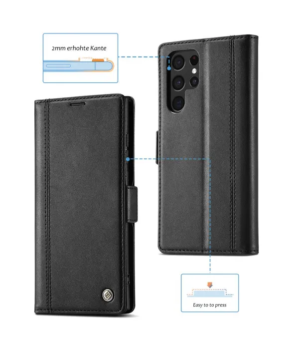 LC.IMEEKE PU Wallet Stand torbica za Samsung Galaxy S22 Ultra 5G