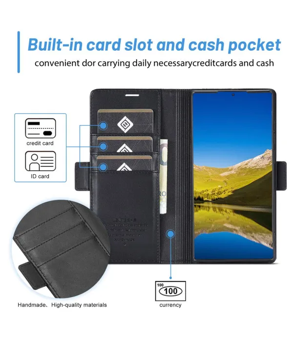 LC.IMEEKE PU Wallet Stand torbica za Samsung Galaxy S22 Ultra 5G