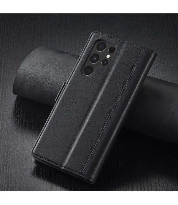 LC.IMEEKE PU Wallet Stand torbica za Samsung Galaxy S22 Ultra 5G