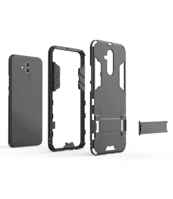 Silikonska - Plastična maska Hybrid sa stalkom za Huawei Mate 20 Lite