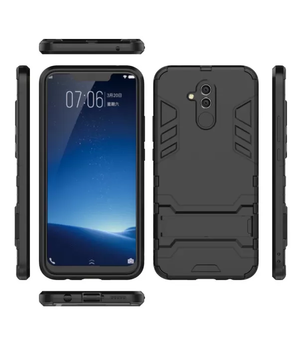Silikonska - Plastična maska Hybrid sa stalkom za Huawei Mate 20 Lite