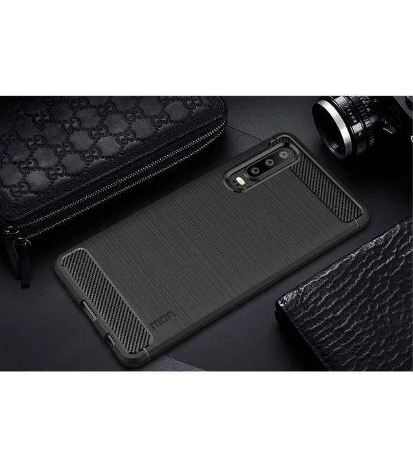 Carbon tekstura silikonska zaštitna maska Huawei P30