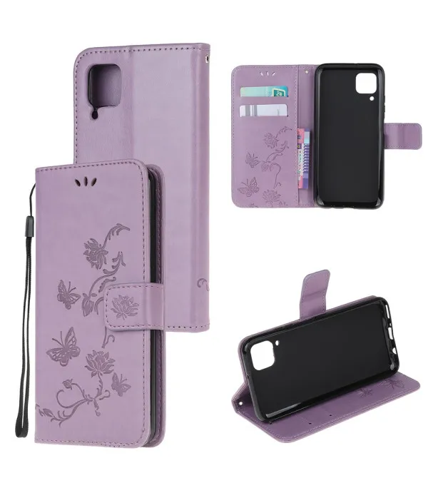 Novčanik preklopna torbica Butterfly Flower za Huawei P40 Lite / nova 7i / nova 6 SE