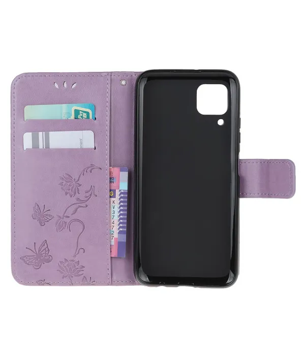 Novčanik preklopna torbica Butterfly Flower za Huawei P40 Lite / nova 7i / nova 6 SE