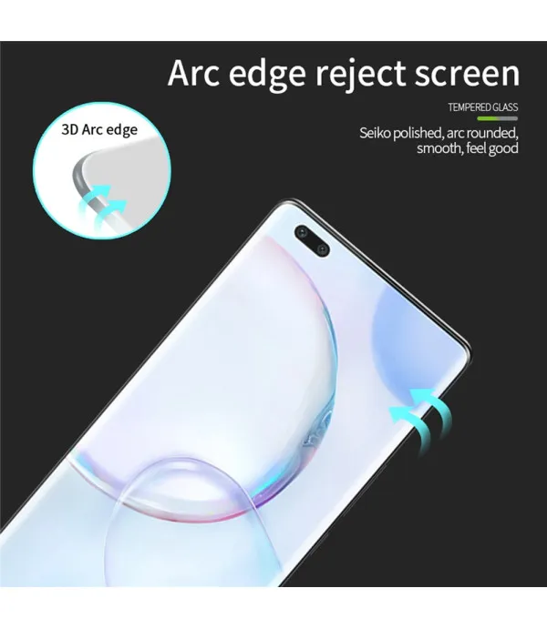 PINWUYO 3D Arc Edge Full Glue Kaljeno Staklo za Honor Magic5 Pro