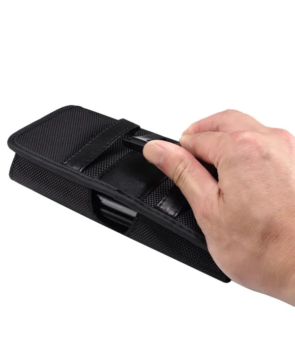 Univerzalna horizontalna torbica za remen 6,7–6,9" – Dual Phone Oxford Nylon