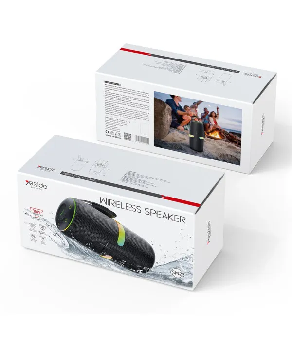Yesido YSW22 prijenosni Bluetooth zvučnik 30W TWS RGB IPX6 - Crni