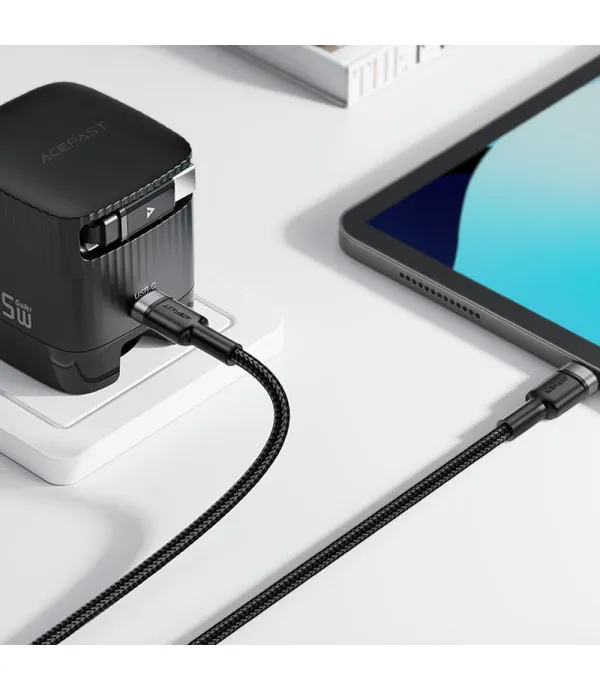 ACEFAST C22-02 USB-C na 2x USB-C kabel 100W 5A 1,25 m