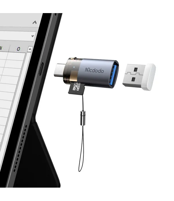 Mcdodo OT-7600 2u1 OTG USB-C adapter s USB priključkom i čitačem microSD kartica