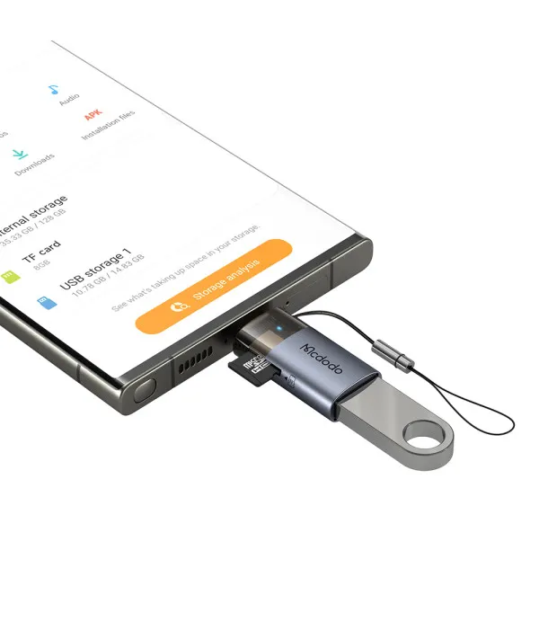 Mcdodo OT-7600 2u1 OTG USB-C adapter s USB priključkom i čitačem microSD kartica
