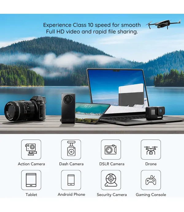Techsuit MicroSDHC Class 10 memorijska kartica 128 GB s SD adapterom