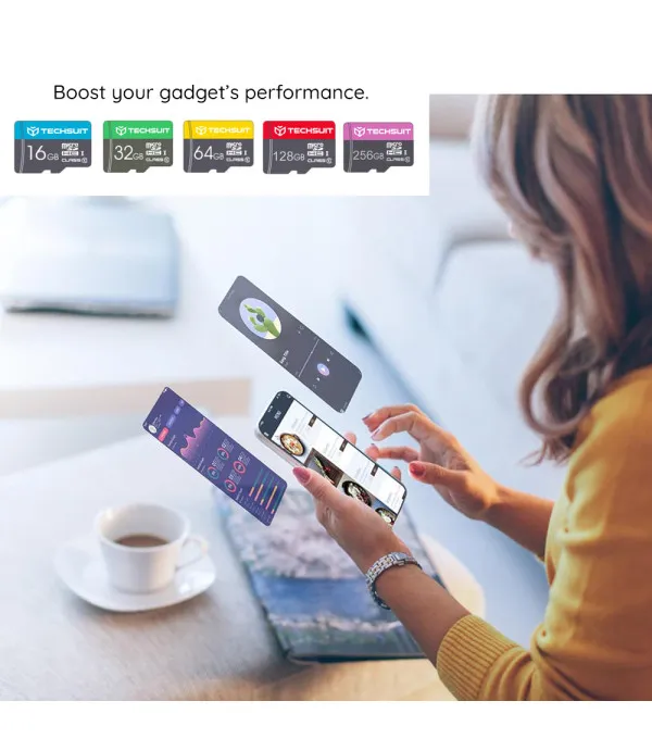 Techsuit MicroSDHC Class 10 memorijska kartica 128 GB s SD adapterom