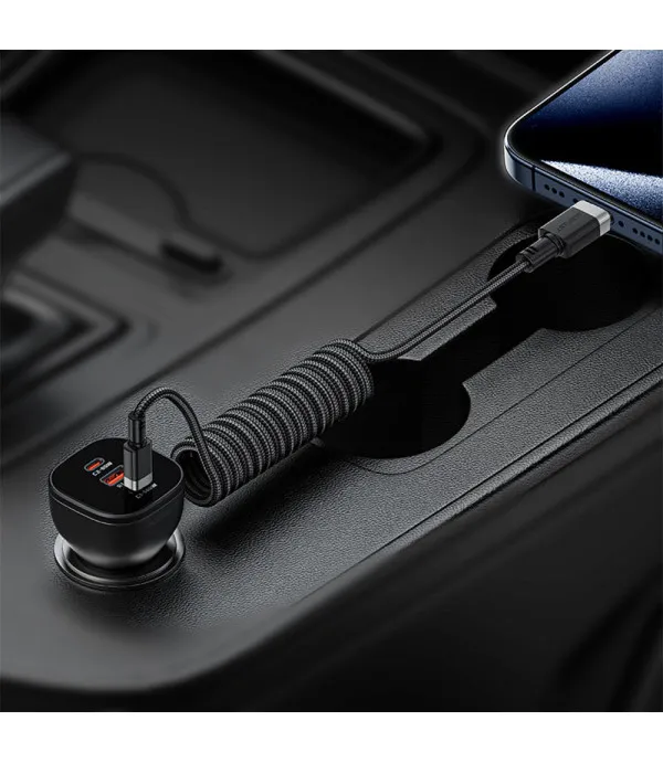 ACEFAST C14-03 USB-C na USB-C spiralni kabel 60W 3A 1.2m