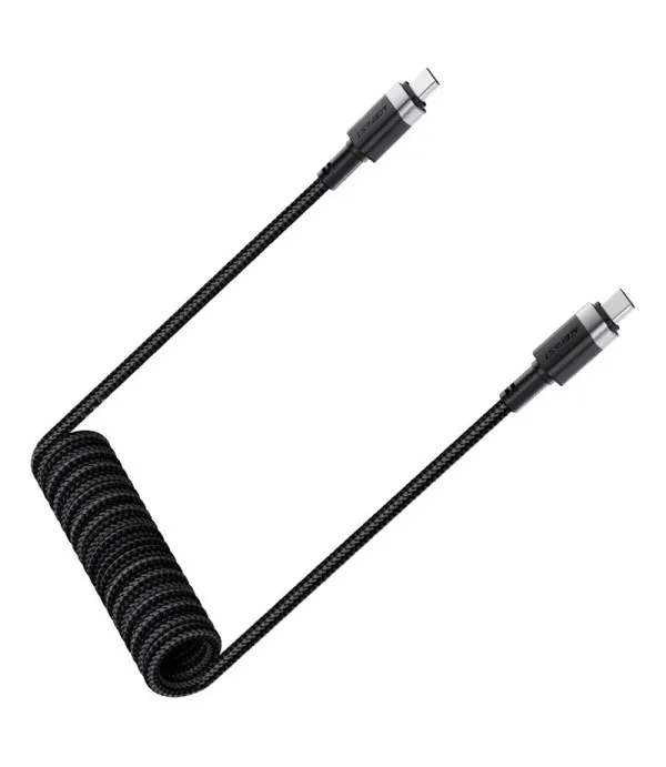 ACEFAST C14-03 USB-C na USB-C spiralni kabel 60W 3A 1.2m