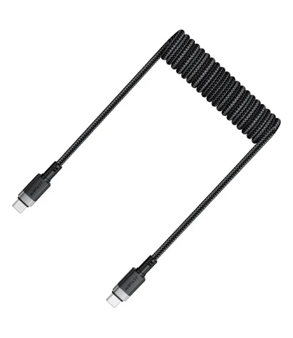 ACEFAST C14-03 USB-C na USB-C spiralni kabel 60W 3A 1.2m