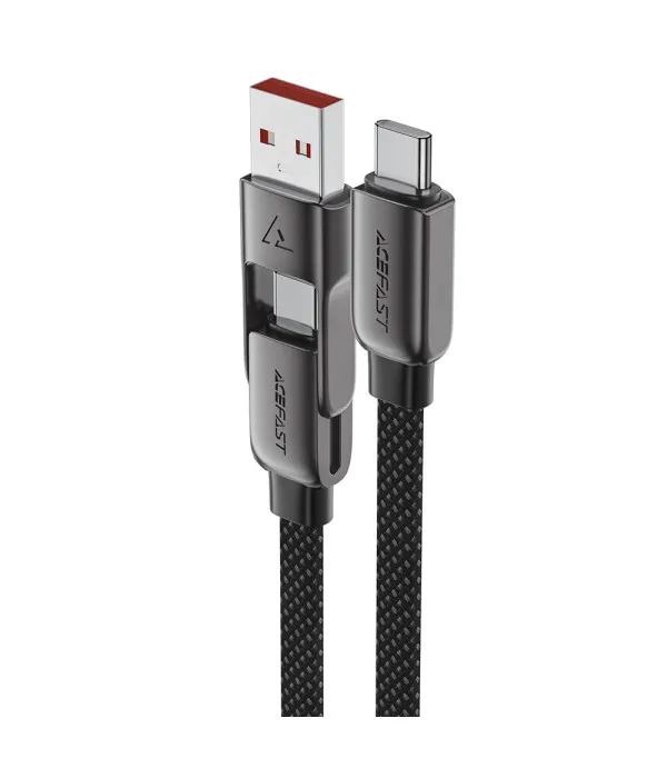 ACEFAST C13-05 USB-C na USB-C kabel s USB-A adapterom za punjenje i prijenos podataka 60W 0.2m