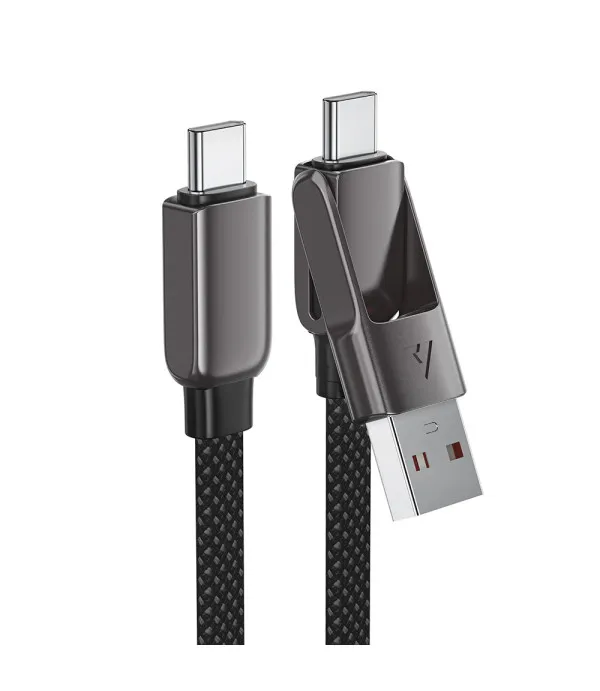 ACEFAST C13-05 USB-C na USB-C kabel s USB-A adapterom za punjenje i prijenos podataka 60W 0.2m